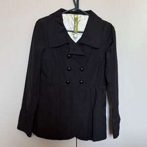 Soia & Kyo Black Pea Coat Timeless Elegance